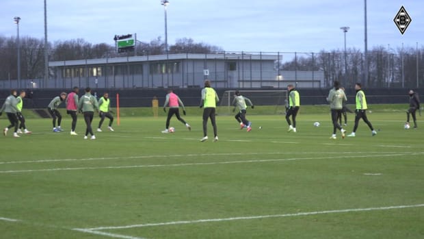 Gladbach stars prepare for Frankfurt